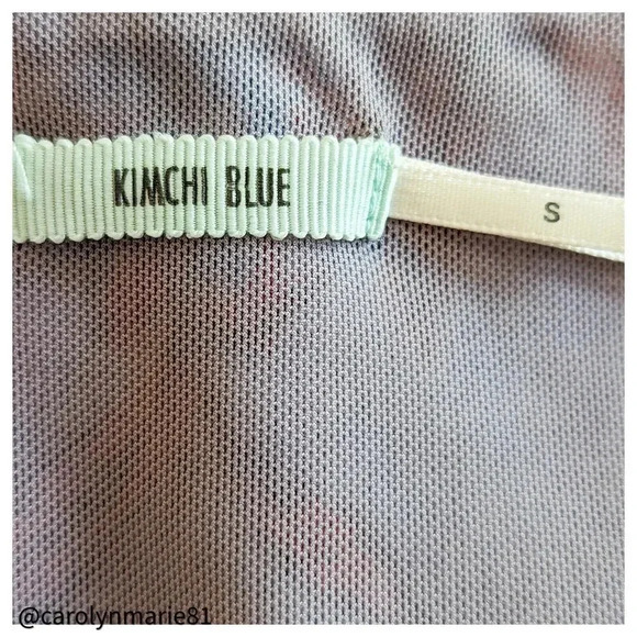 KIMCHI BLUE Flare Sleeve Fit & Flare Dress Size S Floral V-Neck Stretch - Picture 6 of 8